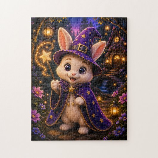 Magical Bunny Wizard Jigsaw Puzzle (Vertical)