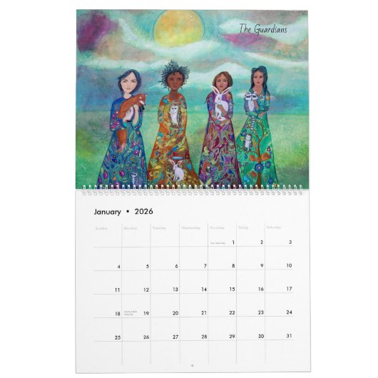 Magical Change Whimsical Art 2025 Calendrier (Jan 2026)