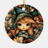 Magical Christmas Elf  Keramisch Ornament (Voorkant)