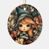 Magical Christmas Elf  Keramisch Ornament (Links)