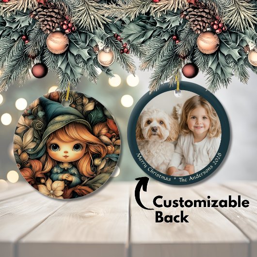 Magical Christmas Elf  Keramisch Ornament