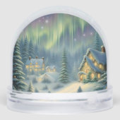 Magical Christmas night in the forest, photo Sneeuwbol (Achterkant)