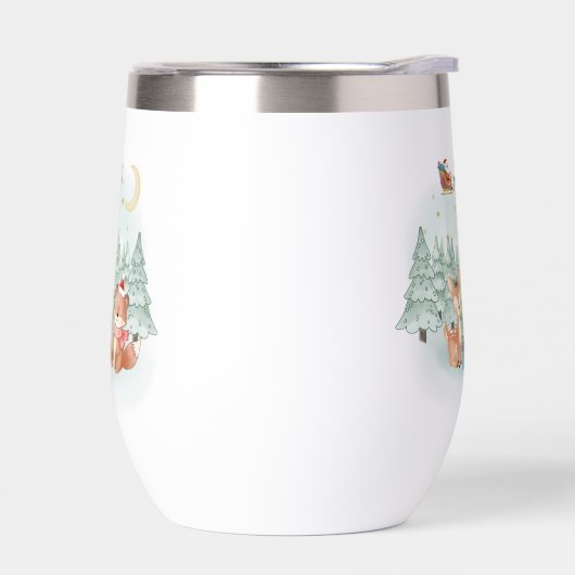 Magical Christmas Night in the Winter Forest (Gauche)