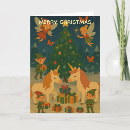 Magical Christmas Time Custom Christmas Greeting Kaart