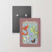 Magical Creatures Vintage Graphic Button (Voorkant / Achterkant)
