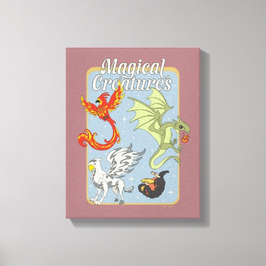 Magical Creatures Vintage Graphic Canvas Afdruk (Voorkant)
