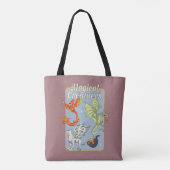 Magical Creatures Vintage Graphic Draagtas (Achterkant)