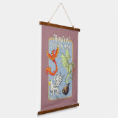Magical Creatures Vintage Graphic Hangend Wandkleed (Gebogen)