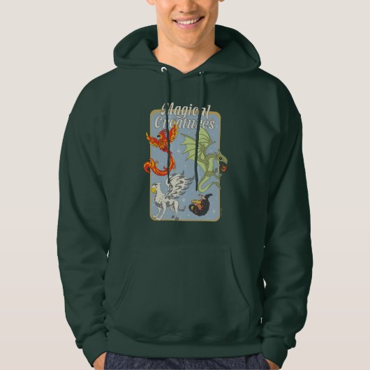 Magical Creatures Vintage Graphic Hoodie (Voorkant)