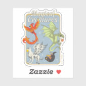 Magical Creatures Vintage Graphic Sticker (Vel)