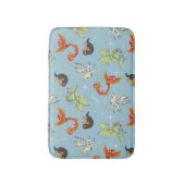 Magical Creatures Vintage Pattern Badmat (Voorkant Verticaal)