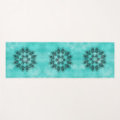 Magical Damask op Blue Yogamat (Voorkant (horizontaal))