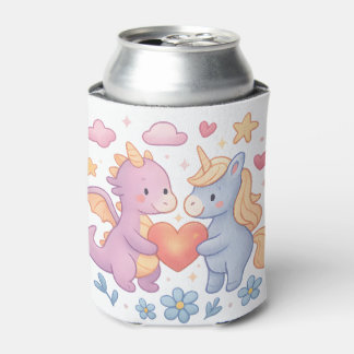 Magical Dragon and Unicorn Heart Can Cooler