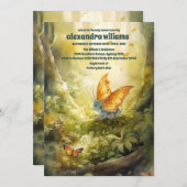 Magical Dragon Baby shower Kaart (Voorkant / Achterkant)