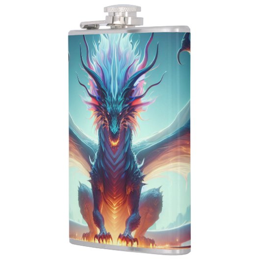 Magical Dragon Reflection AI Art Heupfles (Links)