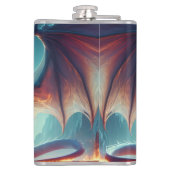 Magical Dragon Reflection AI Art Heupfles (Achterkant)