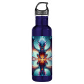 Magical Dragon Reflection AI Art Waterfles (Voorkant)