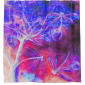 Magical Dragonfly Forest Douchegordijn (Voorkant)