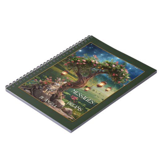 Magical Dream Cat Night Notitieboek (Linkerzijde)