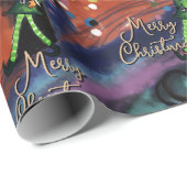Magical Elf & Bird Whimsical Christmas Cadeaupapier (Rol Hoek)