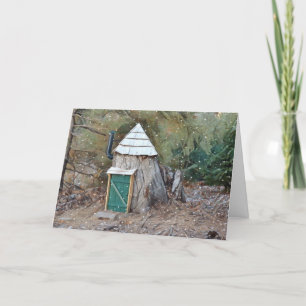 Magical Elf House Feestdagen Kaart