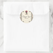 Magical Enchanted Roos Wedding Party Ronde Sticker (Tas)