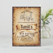 Magical Fabulous 10th Birthday Party Invitation (Debout devant)