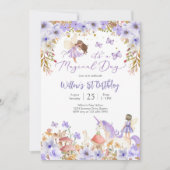 Magical Fairy 1st Birthday Invitation Kaart (Voorkant)