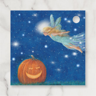 Magical Fairy and Jack O'Lantern Halloween party Bedankjes Labels