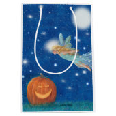 Magical Fairy and Jack O'Lantern Halloween party Medium Cadeauzakje (Voorkant)