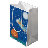 Magical Fairy and Jack O'Lantern Halloween party Medium Cadeauzakje (Achterkant Gekanteld)