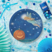 Magical Fairy and Jack O'Lantern Halloween party Papieren Bordje (Feest)
