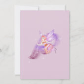 Magical Fairy Baby shower Invitation Kaart (Achterkant)