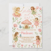 Magical Fairy Birthday Invitation Kaart (Voorkant)