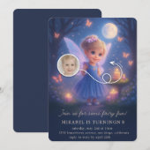 Magical Fairy Birthday Invitation Kaart (Voorkant / Achterkant)