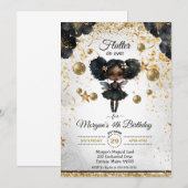 Magical Fairy Birthday Invitation Kaart (Voorkant / Achterkant)