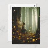 Magical Fairy Enchanted Forest Herfst Herfst Pixie Briefkaart (Voorkant / Achterkant)