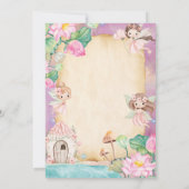 Magical Fairy Garden Baby Shower Kaart (Achterkant)