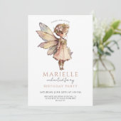 Magical Fairy Pixie Fairytale Birthday Party Kaart (Staand voorkant)