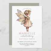 Magical Fairy Pixie Fairytale Birthday Party Kaart (Voorkant / Achterkant)