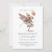 Magical Fairy Pixie Fairytale Birthday Party Kaart (Voorkant)