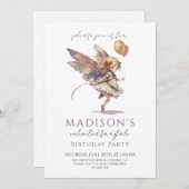 Magical Fairy Pixie Fairytale Birthday Party Kaart (Voorkant / Achterkant)