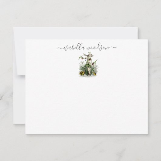 Magical Fairy Pixie Script Name Note Kaart Notitiekaartje (Voorkant)