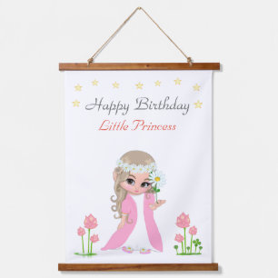 Magical Fairy Princess Girl Birthday Party Hangend Wandkleed