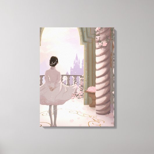 Magical Fairy Tale Palace Wall Canvas (Voorkant)