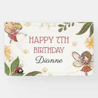 Magical Fairy Verjaardag Party Banner