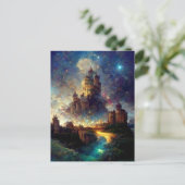 Magical Fantasy Castle Briefkaart (Staand voorkant)