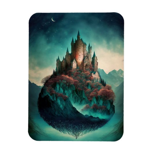 Magical Fantasy Castle Magneet (Verticaal)