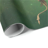 Magical Fantasy Dragon Serpent Flying Galaxy Cadeaupapier (Rol Hoek)