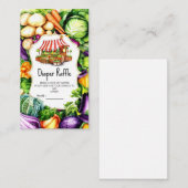 Magical Farmer's Market Baby shower Informatiekaartje (Voorkant / Achterkant)